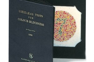 -	изследване на цветното зрение със зрителни таблици